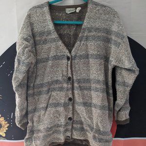 Vintage Striped Mens Cardigan